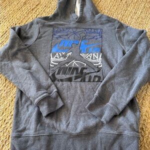 Jordan Nike Big Boys Gray Fleece Hoodie Size XL